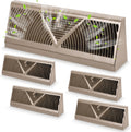 Baseboard Register Vent 15 in 4-Pack - Adjustable Brown Covers