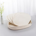 Placemats Set of 6 Oval Woven Boho Farmhouse Table Mats - Washable
