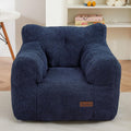 Cozy Navy Toddler Bean Bag Chair by MAXYOYO