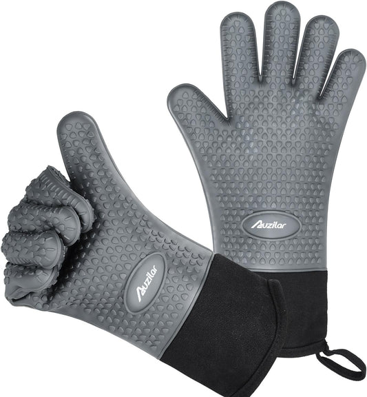 Auzilar Heat Resistant Silicone Cooking Gloves