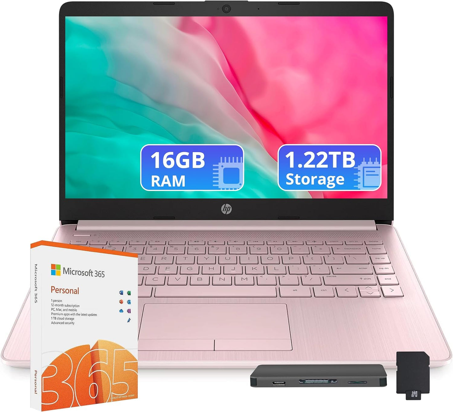 HP Stream 14 HD Laptop with 8GB RAM and 1.22TB Storage