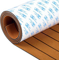OCEANBROAD 6 mm EVA Foam Boat Flooring Sheet 96in x 45.6in - Faux Teak