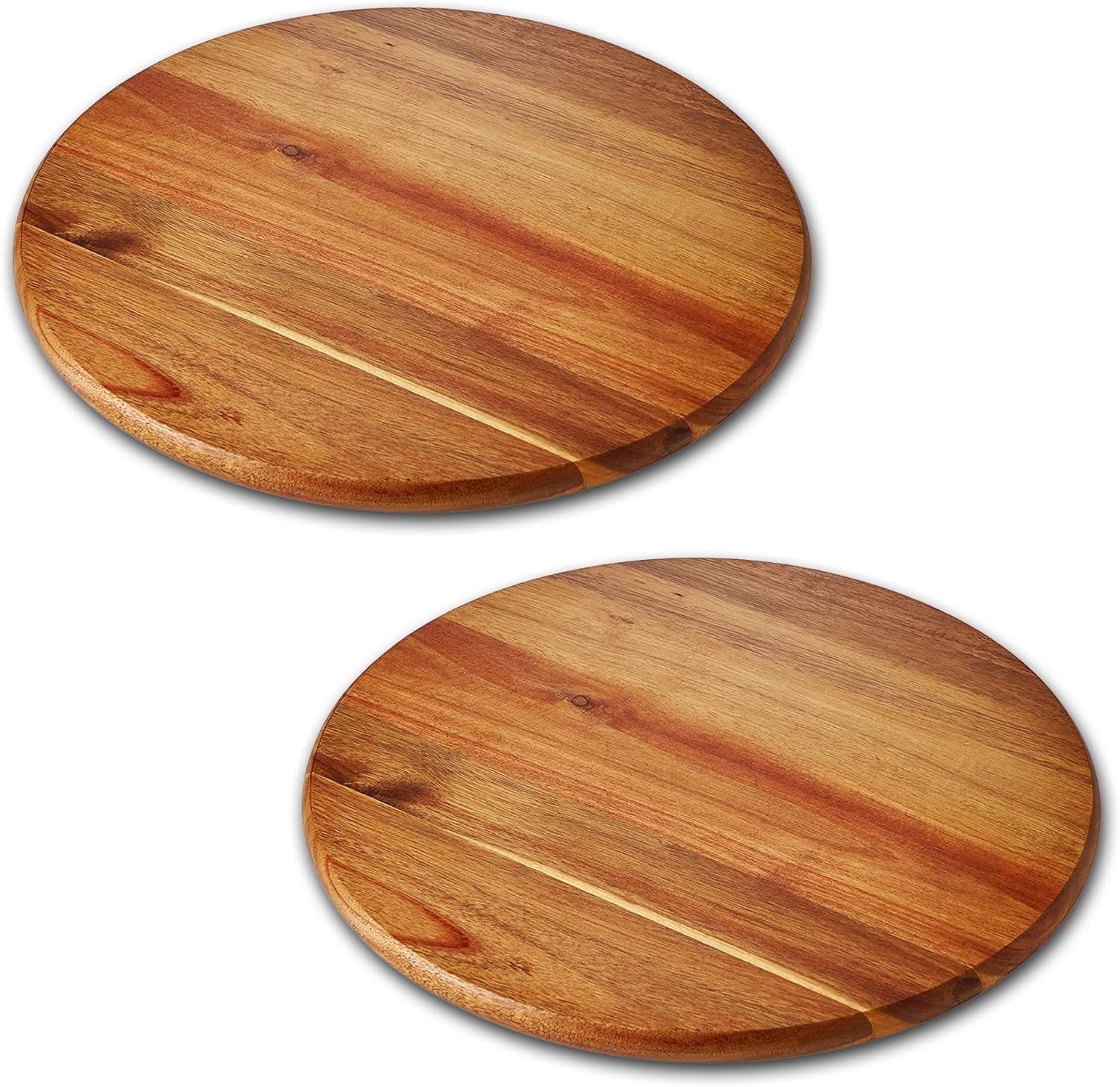 Acacia Wood Lazy Susan Turntable Tray for Organized Kitchen