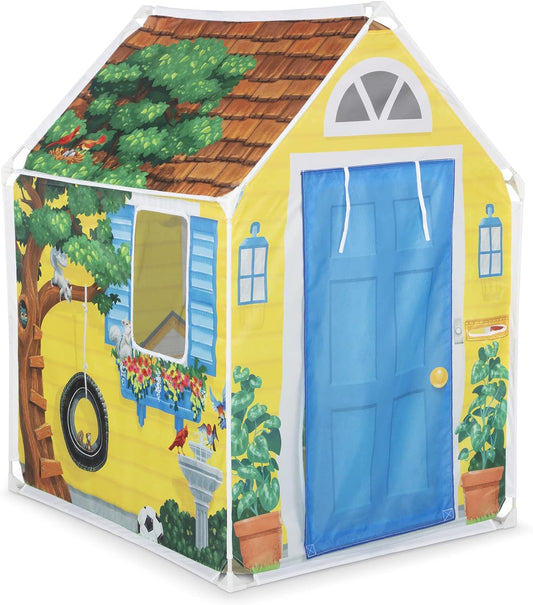 Melissa & Doug Cozy Cottage Play Tent - Yellow Joy