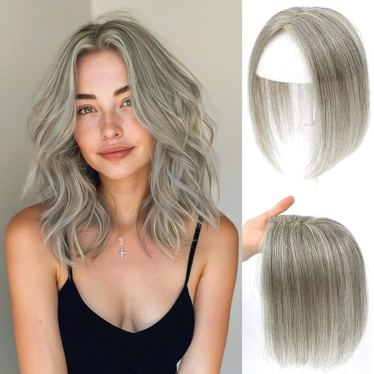 Real Human Hair Toppers for Women - Premium Remy Hair Volume