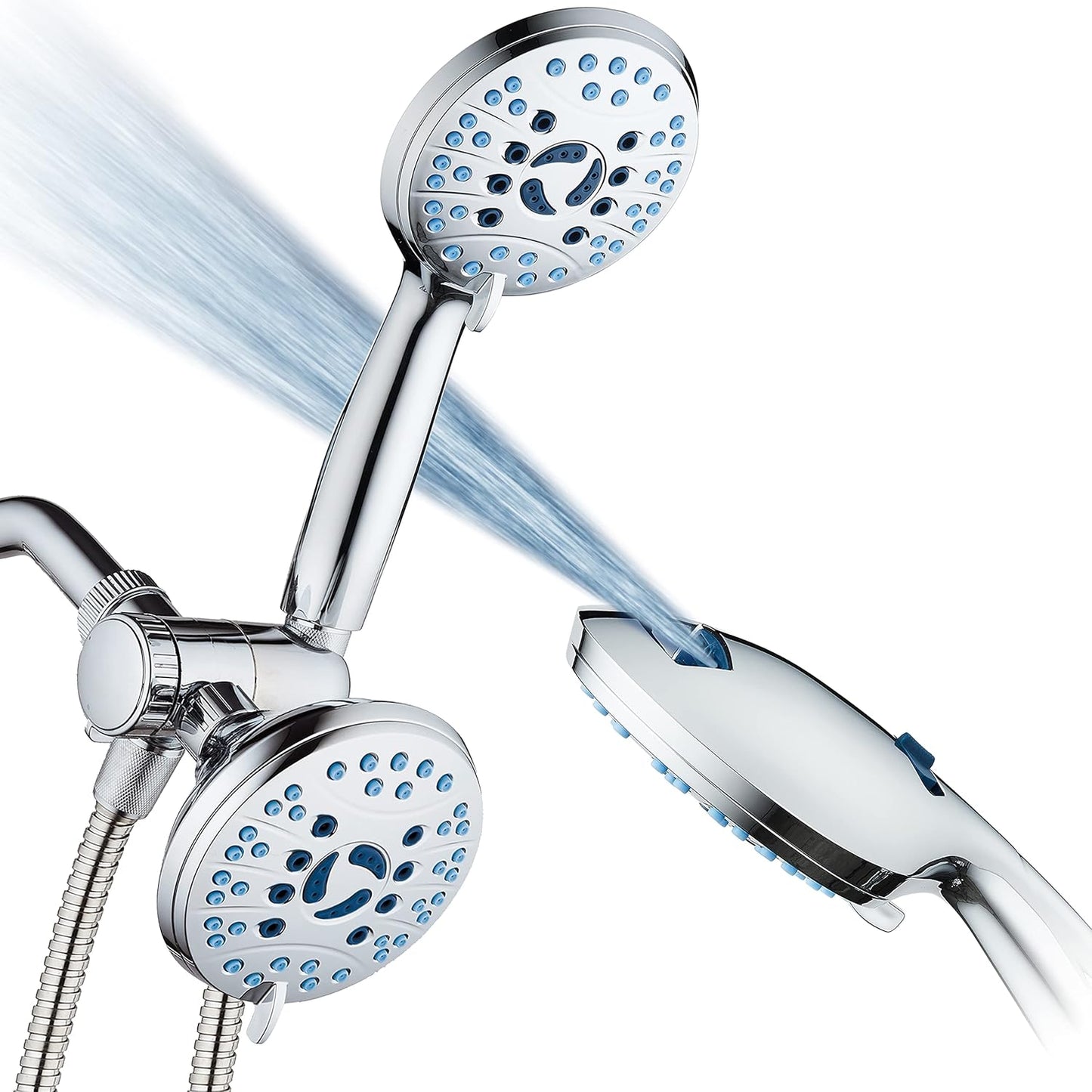 High Pressure 48-setting Rain & Handheld Shower Head Combo