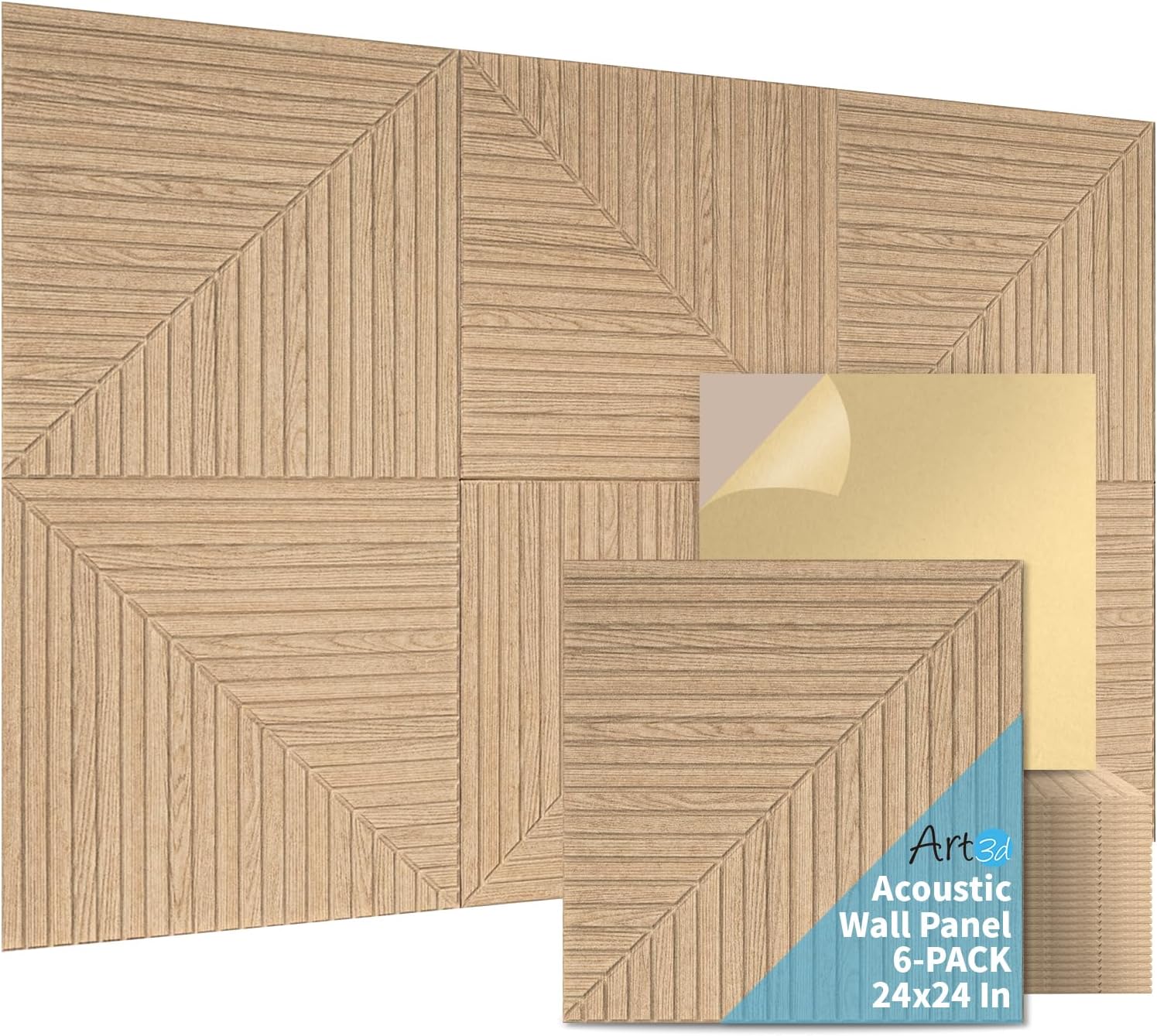 Self-Adhesive Acoustic Wall Panels for Home Decor and Soundproofing