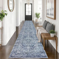 KUTA Vintage Washable Runner Rug 2.6x14 - Soft Non-Slip Hallway Runner