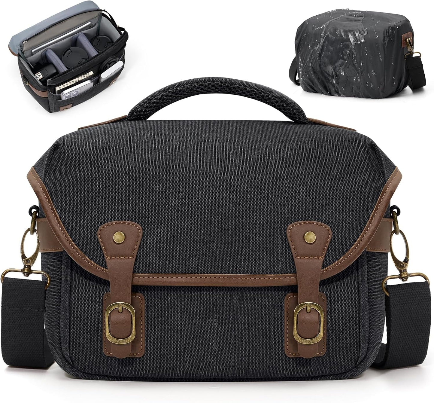 Compact Vintage Camera Sling Bag by RAINSMORE