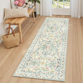 Washable Runner Rug 2x6 Boho Kitchen Runner 24 x 72 - Soft Low Pile