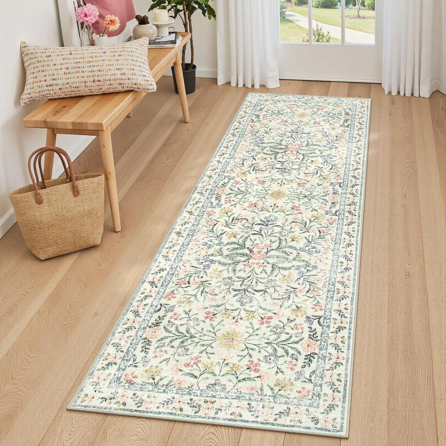 Lahome Washable Runner Rug 2x6 for Kitchen and Hallway Use