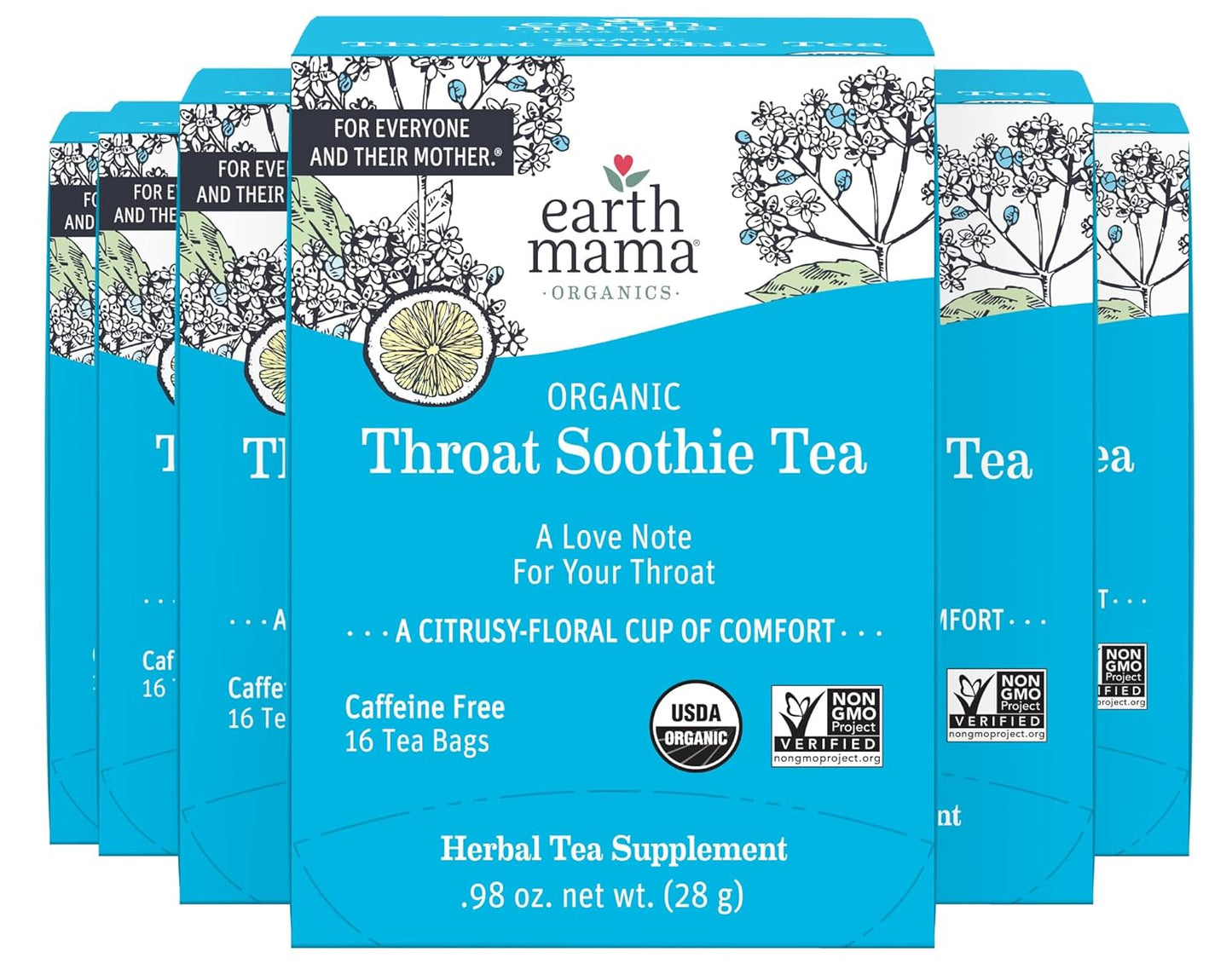 Throat Soothie Tea with Elderflower for Immune Support - 16 Count