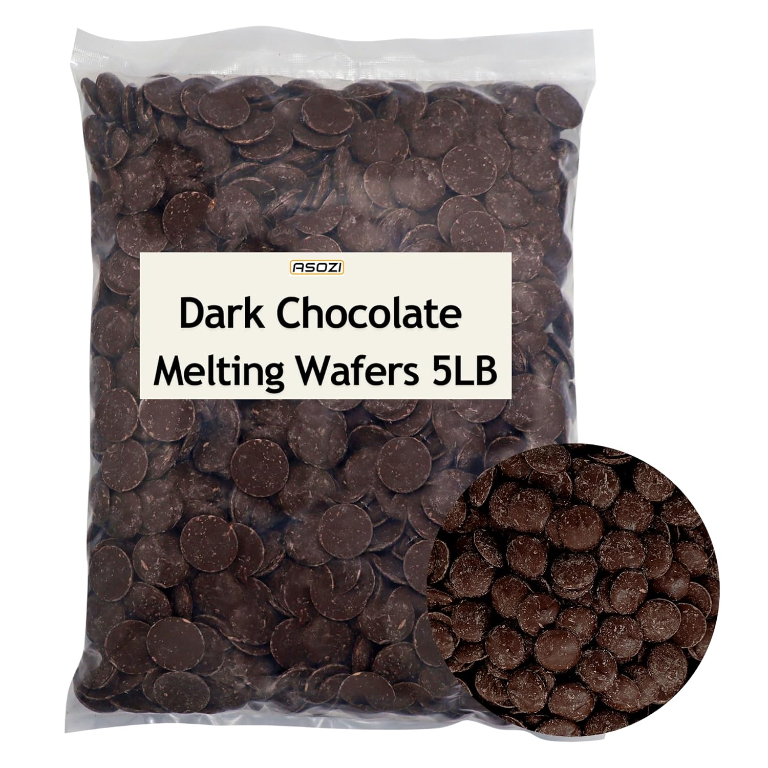 Dark Chocolate Melting Wafers for Molding and Dipping Treats