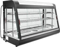 Countertop Food Warmer with Adjustable Temperature and LED Lighting