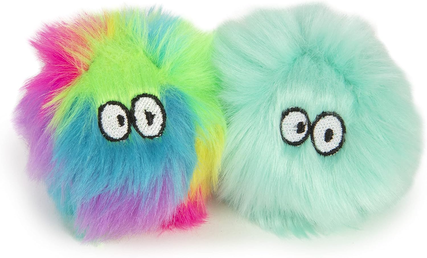 Interactive Catnip Ball Toys - Rainbow/Turquoise