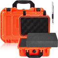 Reddish Orange 14.3 x 11.4 x 4.5 in Waterproof Hard Case - Custom Foam