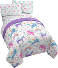 Unicorn Rainbow Twin Bed Set - Soft Fade Resistant Microfiber