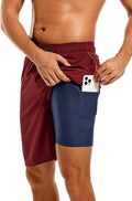 difficort Mens Swim Trunks with Compression Liner - Quick (Style C6KW)