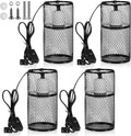 Reptile Heat Lamp Guard 4-Pack - Mesh Protective Lamp Shades