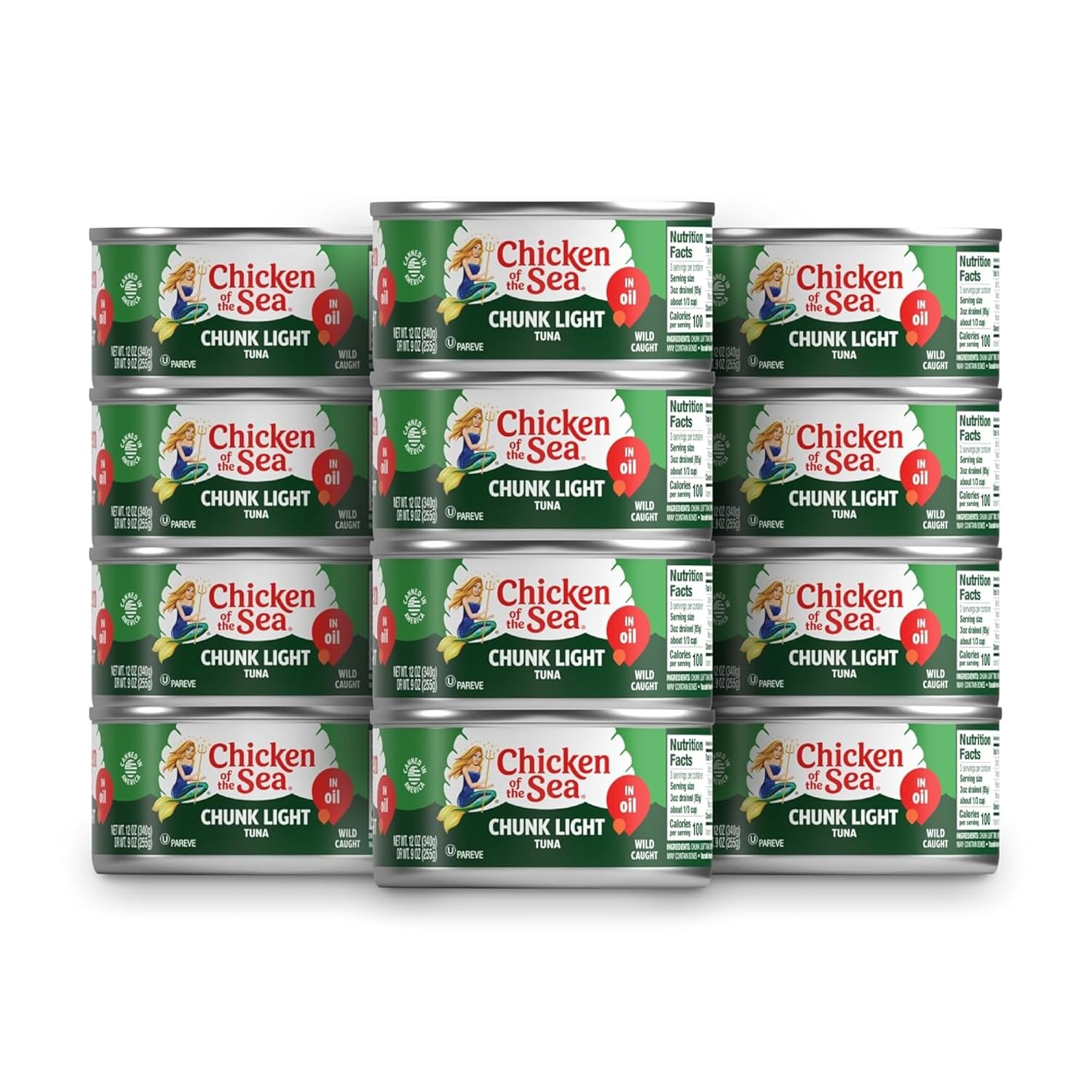 Chunk Light Tuna in Oil - Delicious Wild Caught Tuna Cans