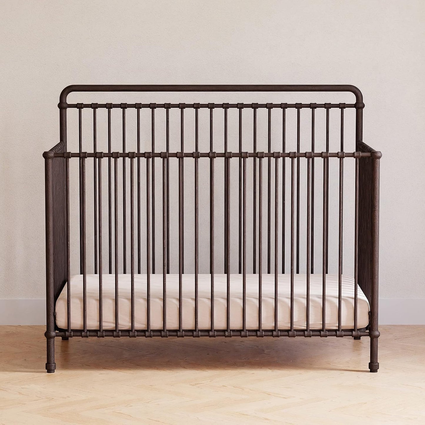 Namesake Winston 4-in-1 Metal Baby Crib for Growing Families