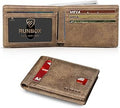 RUNBOX Wallet for Men Slim Bifold Credit Card Holder - RFID Protection