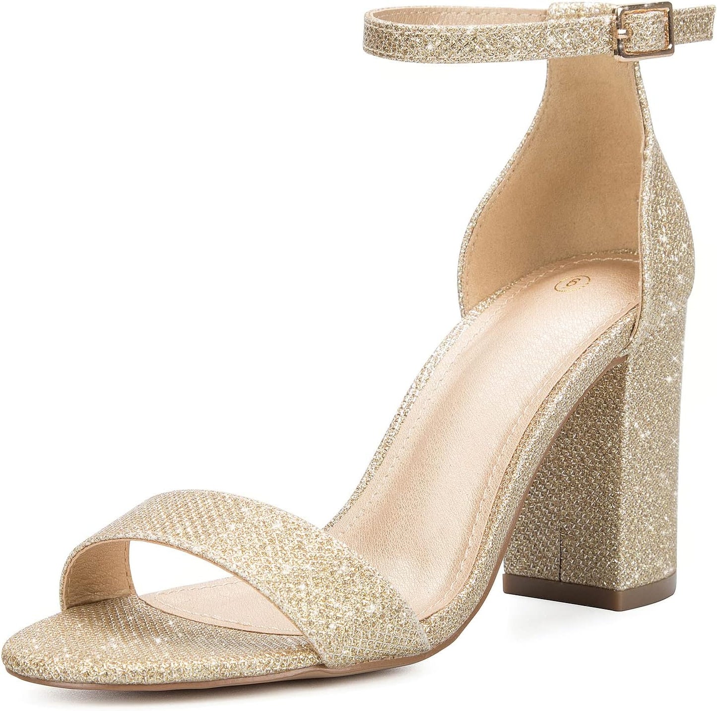 COASIS Women's Chunky Block Heels Open Toe Ankle Strap Sandals