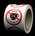 ChromaLabel Glass Handle with Care Labels - Keep Fragile Items Safe!
