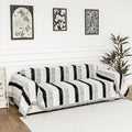 Boho Sofa Covers for 2 Cushion Couch - Chenille Slipcover for Pets