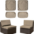Outdoor Patio Cushion Covers Replacement - Waterproof Slipcovers (4