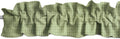 Faux Burlap Sleeve Topper Valance 144in x 9in - Soft No-Itch Ruffle