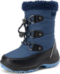 Boys Snow Boots Camouflage Slip Resistant Faux Fur Lined