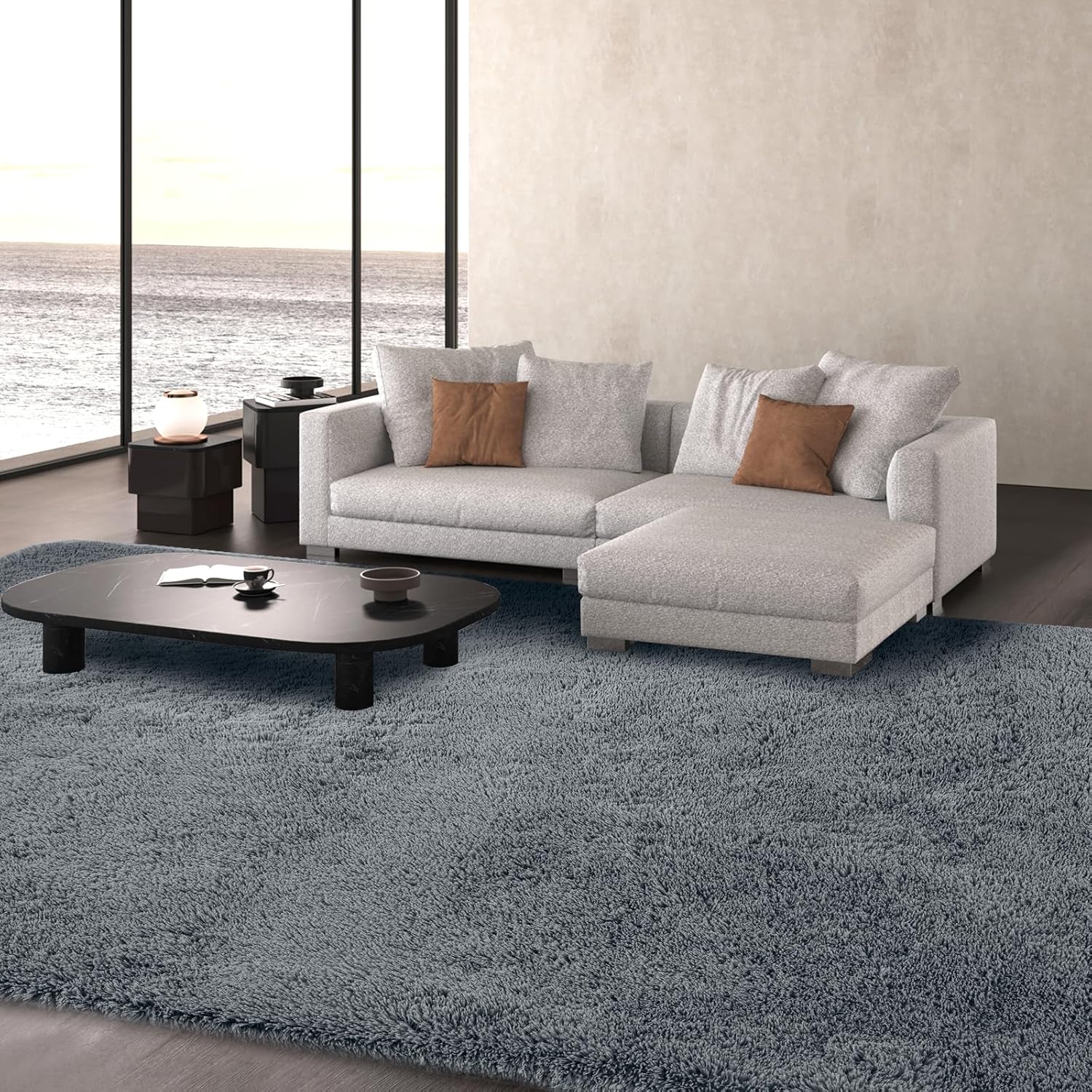 Fluffy Soft Shag Rug 10x12 for Cozy Living Room Decor