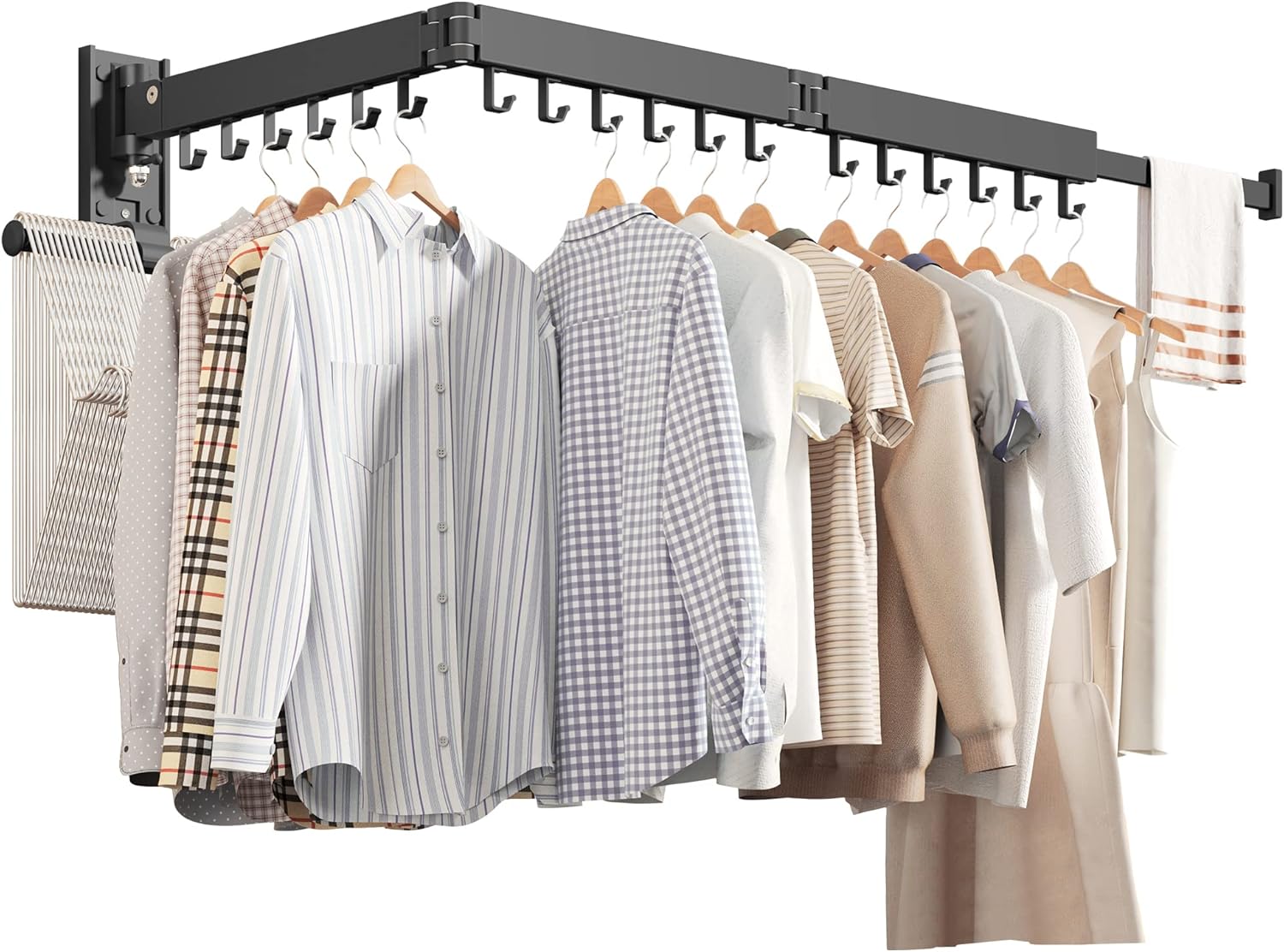 Wall Mounted Clothes Hanger for Space Saving Drying Solutions