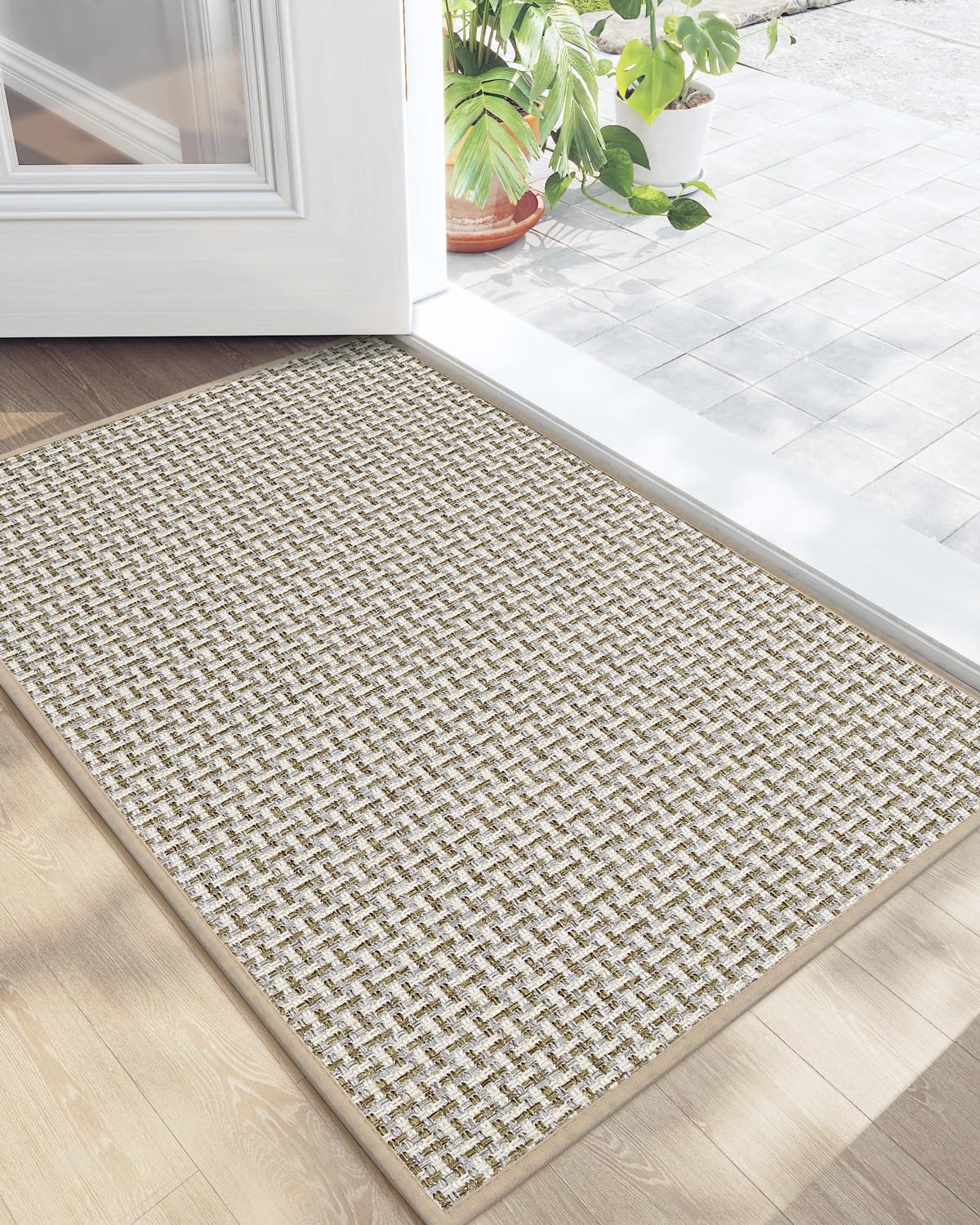 DEXI Door Mat Inside Entrance 24x36, Non Slip Rubber Backed