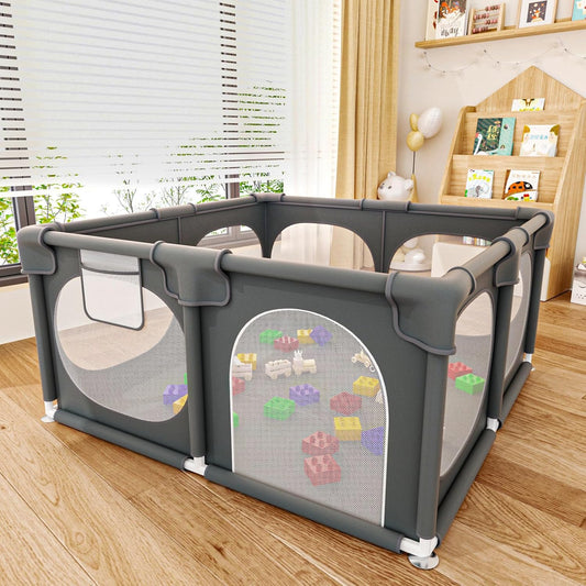 50x50 Inch Baby Playpen: Safe & Versatile