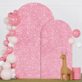 Sequin Arch Backdrop Cover Set of 2 7.2ft & 6ft Pink Gold - Elegant
