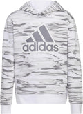 adidas Boys' Long Sleeve Camo Print Hoodie - Soft Fleece Comfort