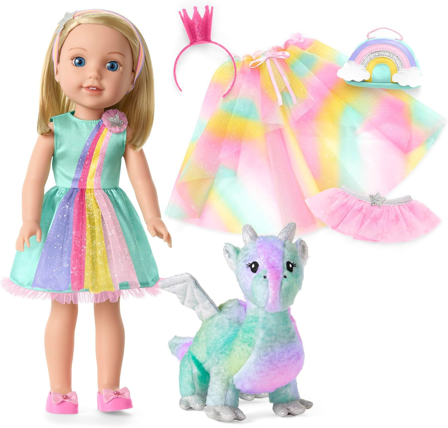 American Girl WellieWishers Camille Doll Playset with Dragon