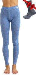 Merino Wool Base Layer Women Pants - Warm, Soft, Temperature
