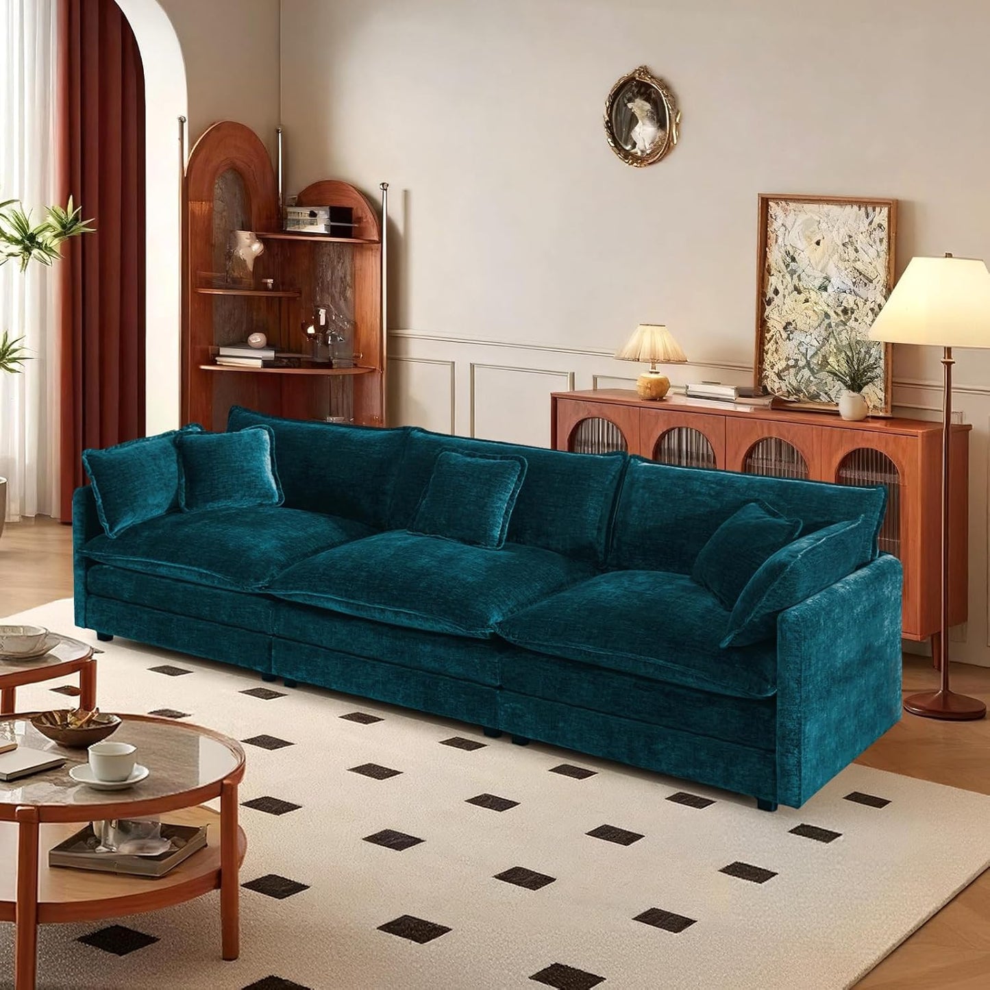 SoarFlash Chenille Sectional Sofa: Modular Comfort for Living Room