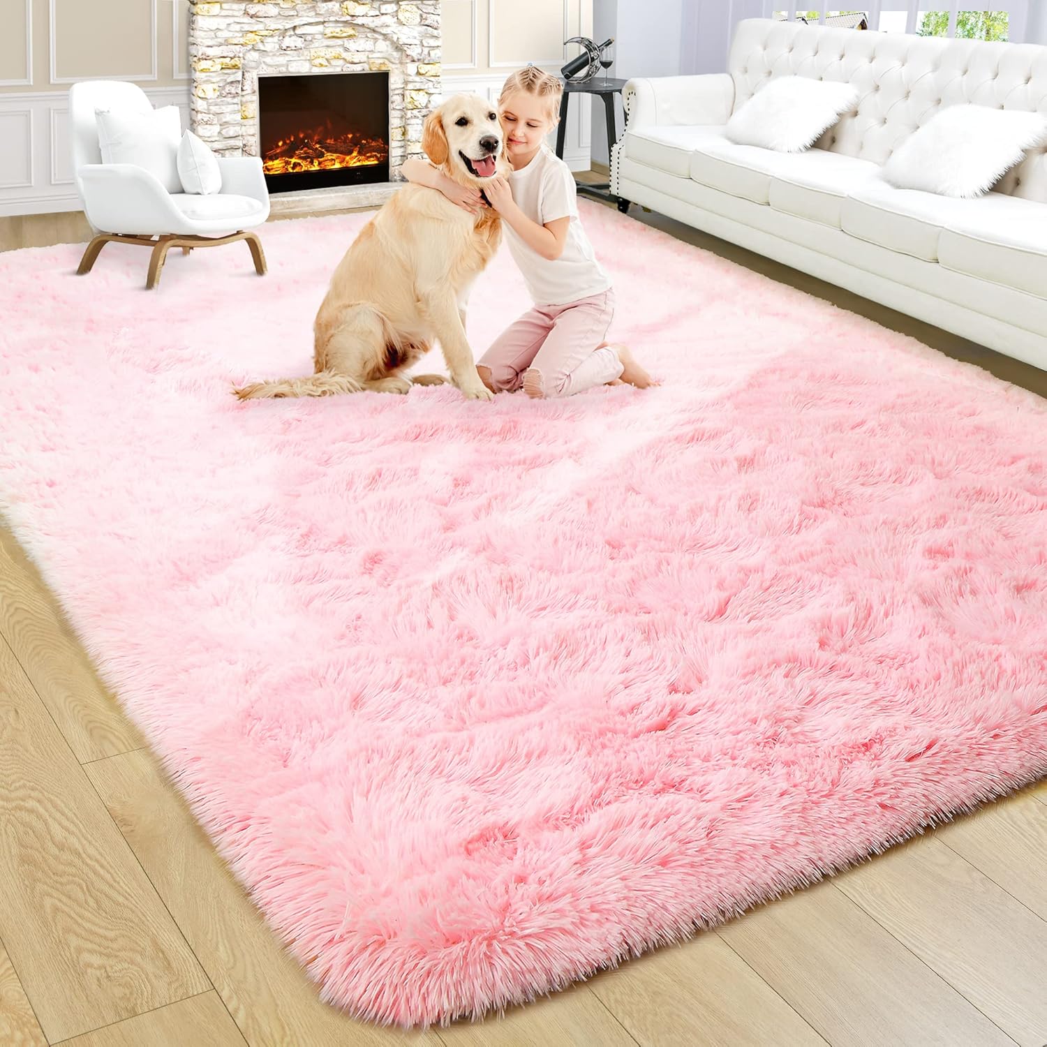 Noahas Fluffy 7x10 Area Rugs for Living Room and Bedroom