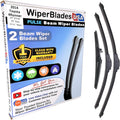 WiperBladesUSA Wiper Blades Set for Toyota 4Runner 2014 - Clear Wipe