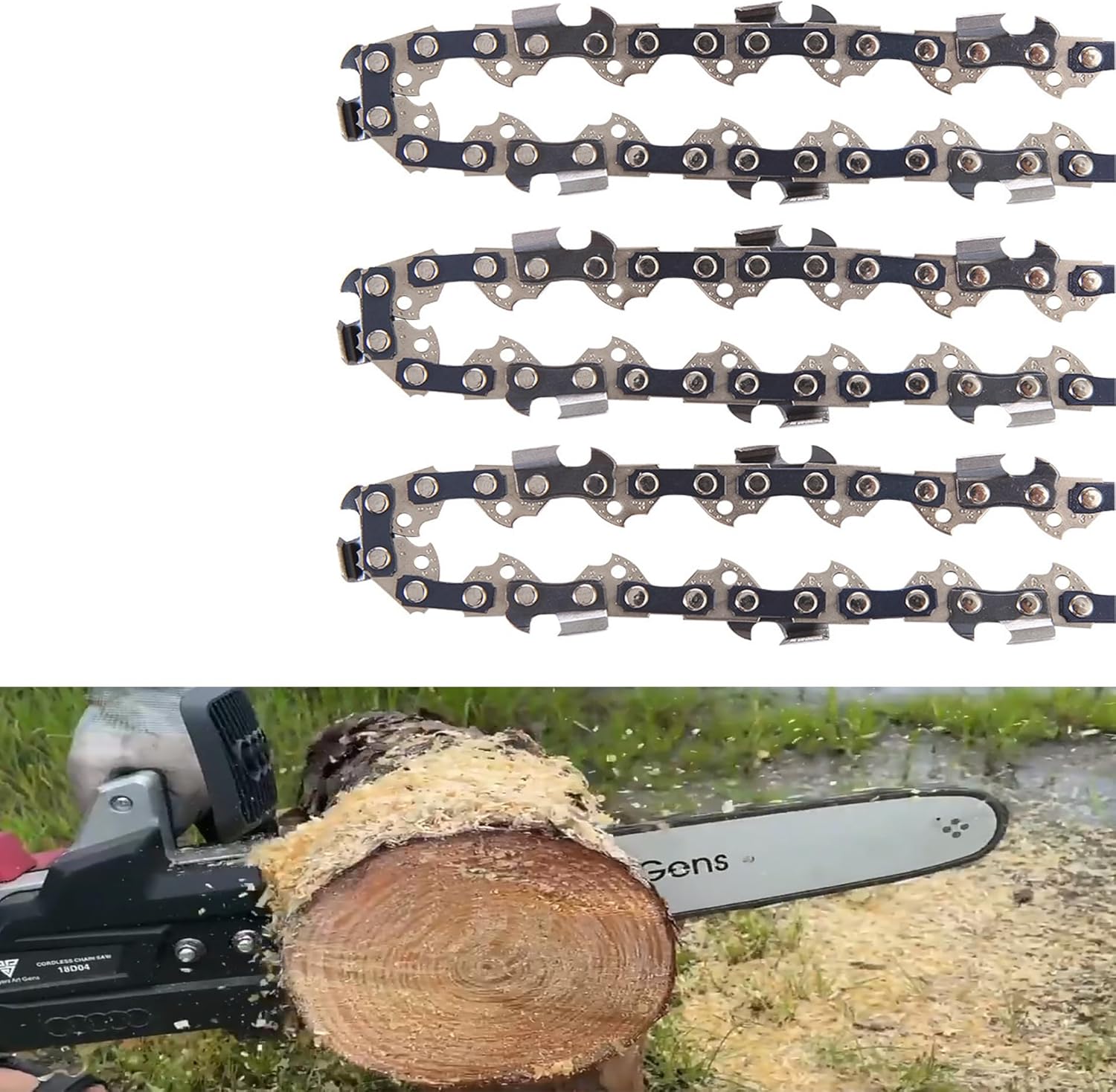24 Inch Chainsaw Chain 3 Pack for Husqvarna and Stihl Models