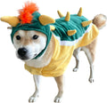 ComfyCamper Hat and Suspenders Dog Costume - Cute Orange Outfit