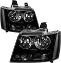 APSVE Black Housing Headlight Assembly Compatible with 2007-2014 Chevy