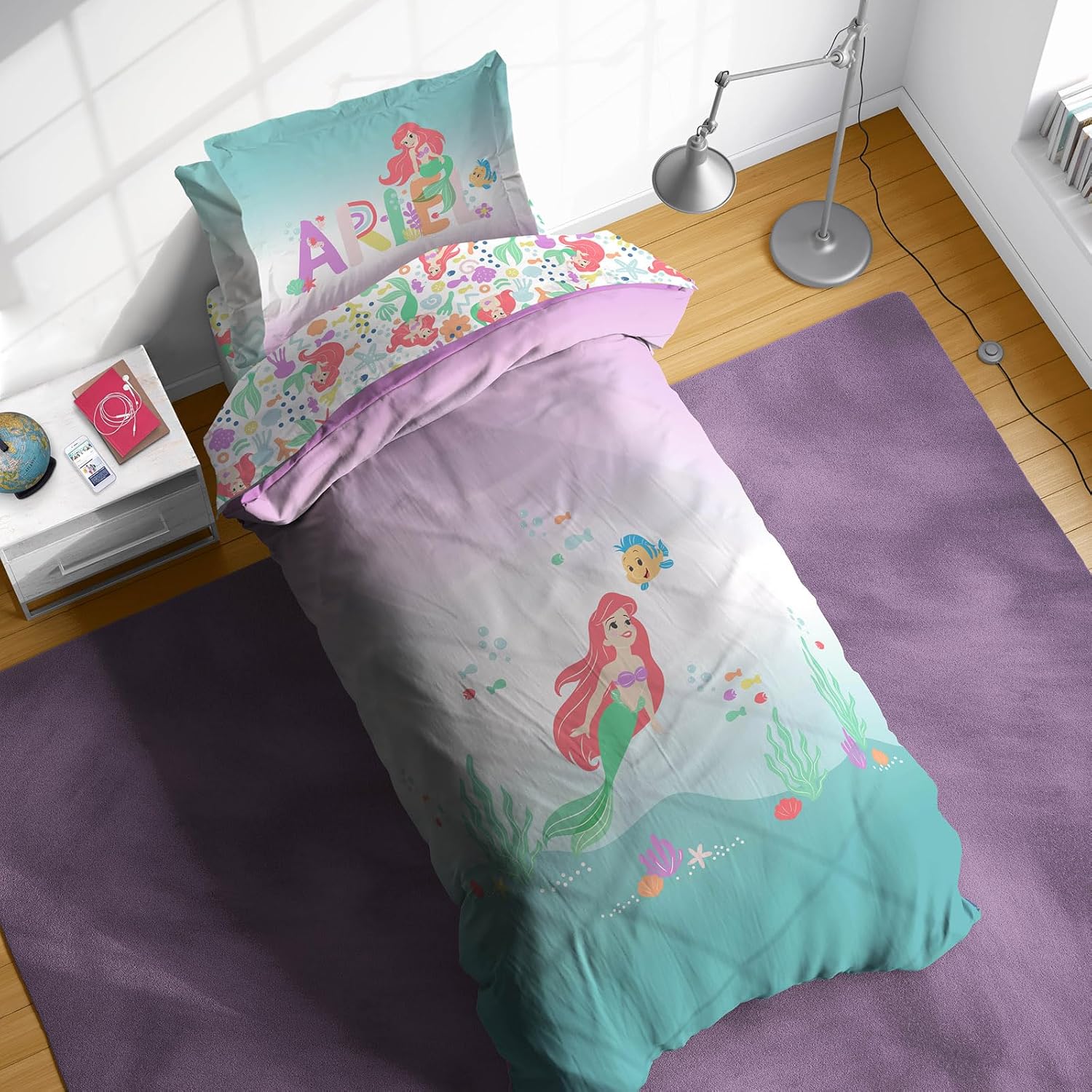 Sunny Side Up The Little Mermaid Twin Comforter Set for Kids