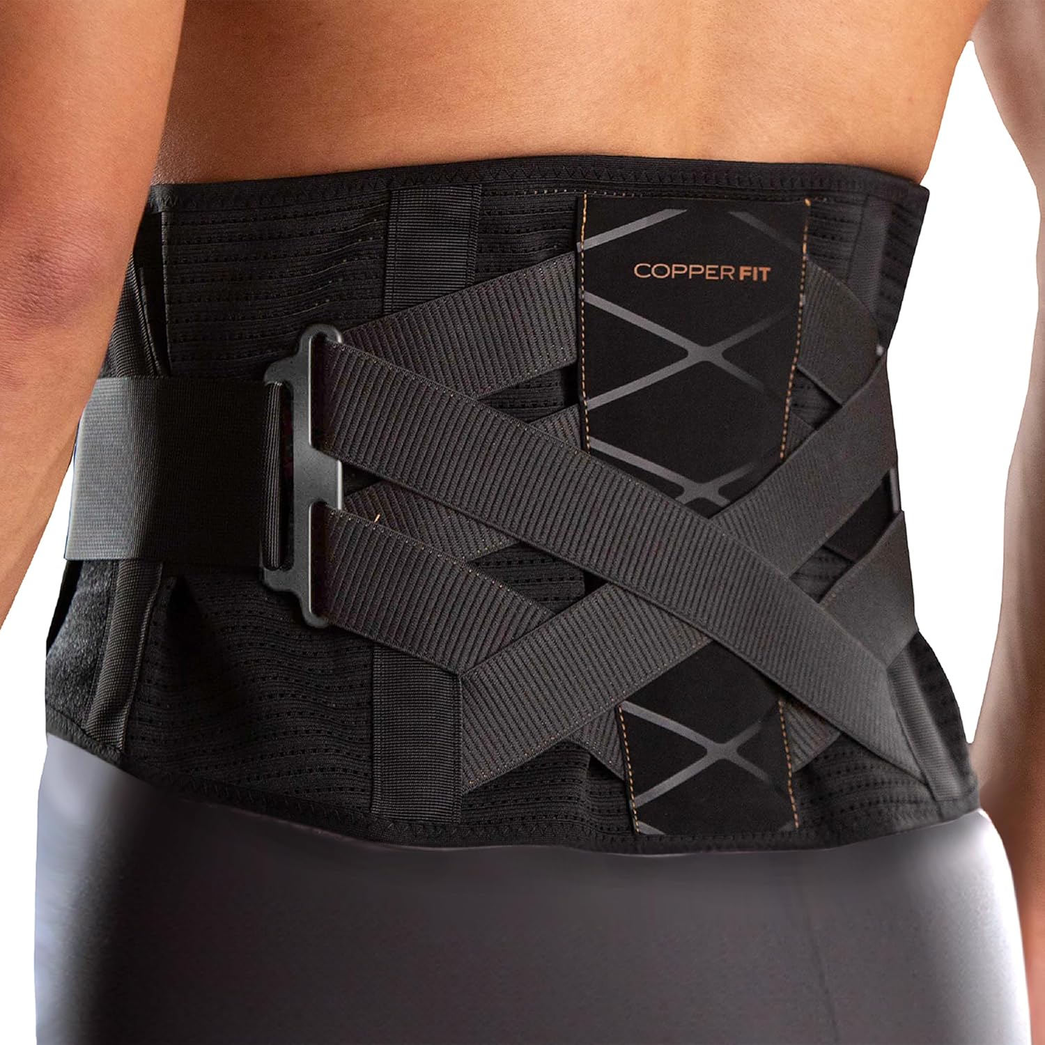 Copper Fit X-Back Brace for Lower Back Pain Relief and Support