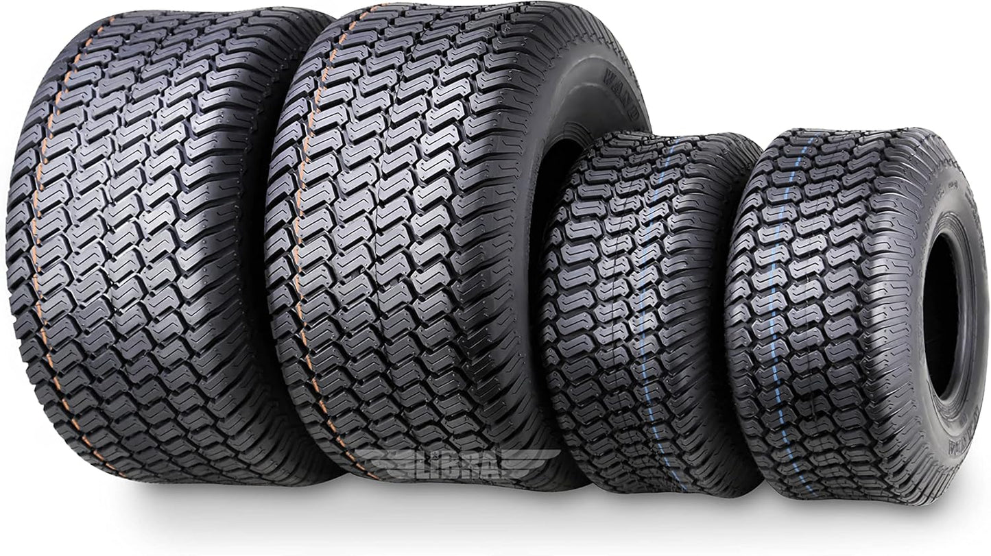 WANDA 4 Pack 15x6-6 & 20x10-8 Ride Lawn Mower Turf Tires