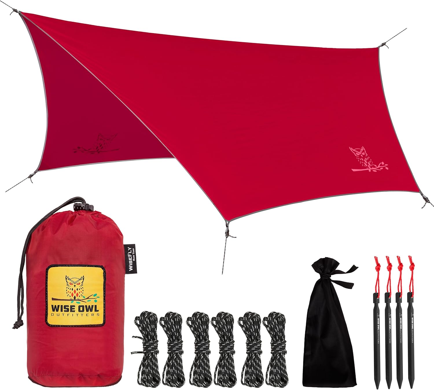 Wise Owl Outfitters Hammock Rain Fly for Waterproof Camping